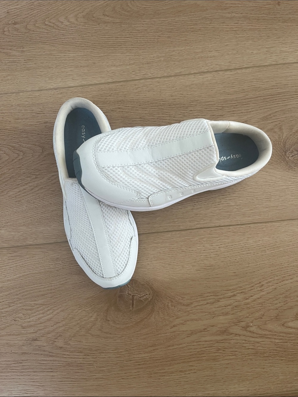 Easy Spirit White Mesh Slip-On Loafers for women